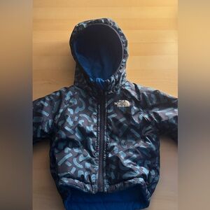 The North Face 6-12 mo Reversible Blue Puffer Coat
